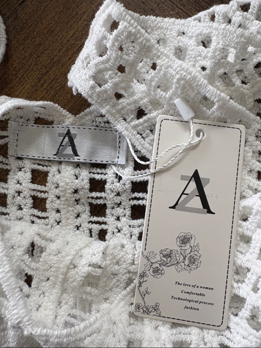 Crochet Top NWT One Size - Picture 3 of 5